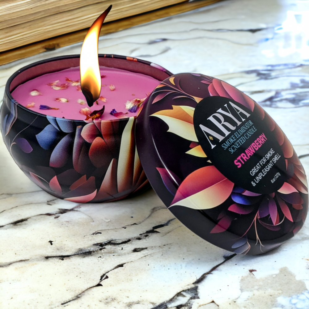 Arya Smoke Odor Eliminator Candle 12 Scents 8oz Skygate Wholesale