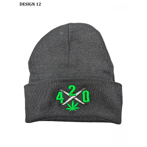 Custom Embroidering Skull Cap [Design 1-12]
