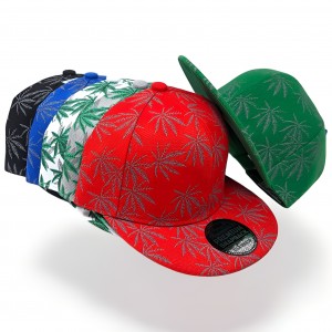 Leaf Pattern Design Premium Snapback Cap [CA-SBWD]