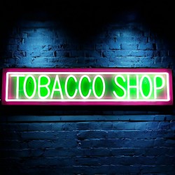 27" x 6" Neon Sign With Remote Controller - Tobacco Shop #2 [LED-NS004]