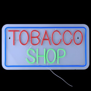 20" x 10.25" Neon Sign With Remote Controller - Tobacco Shop #1 [LED-NS005]