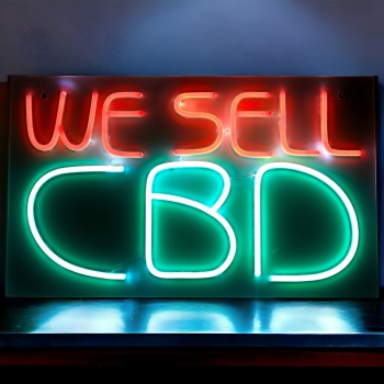 12"x20" Neon Led Sign - We Sell CBD [LED-NS015]