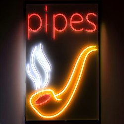24"x15" Neon Led Sign - Pipes [LED-NS022]