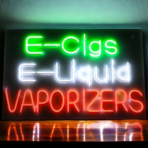 16"x24" Neon Led Sign - E-Cigs, E-Liquid & Vaporizers [LED-NS023]
