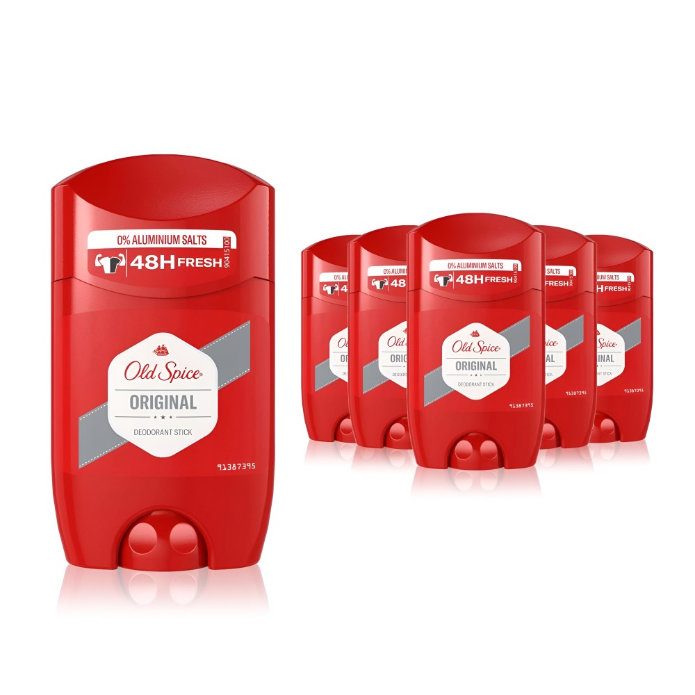 Old Spice Original Scent Deodorant – 50ml – 6PK Old Spice Original Deodorant Stick 50ml – 6 Pack