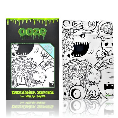 Ooze Monsterous Designer Series 1oz Mylar Baggies - 10ct Pk