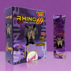 Rhino 69 Platinum 300K Super Long Lasting Honey - 12ct Display [RNH69300K]