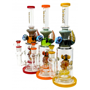 Lookah - 14" Shower Head Monster Eye Perc Water Pipe - [C324]