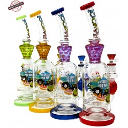 Lookah - 13" Dessert Menu Themed W/ Matrix Desert Menu Perc Water Pipe - [C335]