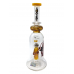 12.5" BIIGO Glass By Lookah Bell Bottom Devil Eye Perc Water Pipe Rig (Yellow) - [GT036-YL]