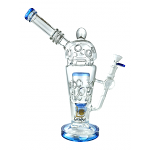 Lookah Glass - 13.5" Fabb Egg Body W/ Jelly Fish Perc Water Pipe - [WPC729]