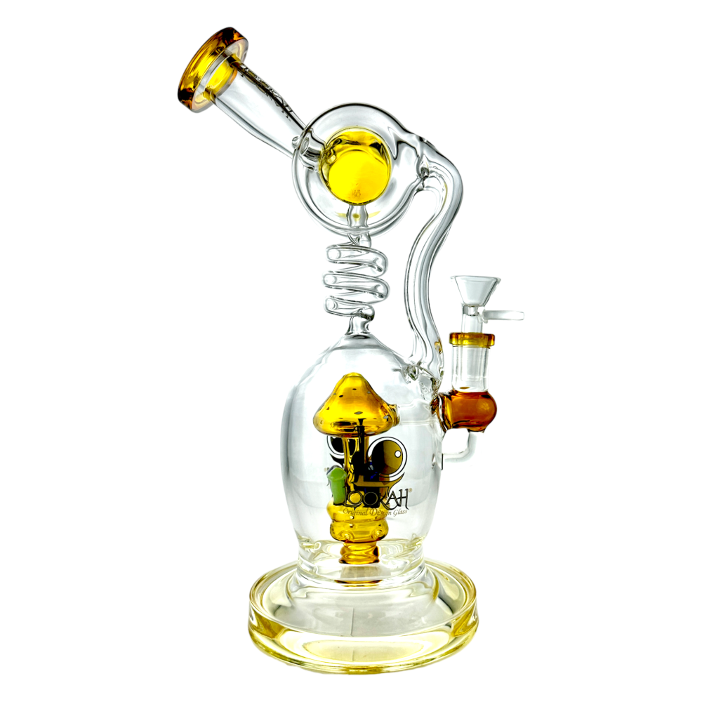 Lookah Glass 12" Mushroom Valley Glass Water Pipe Skygate Wholesale