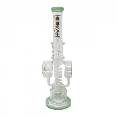 18" Lookah - Disc Tower Of Filtration Recycler Water Pipe [WPC755]