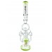 Lookah Glass - 21" Donut Chambers Multi Perc Water Pipe - [WPC760]