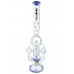 Lookah Glass - 21" Donut Chambers Multi Perc Water Pipe - [WPC760]
