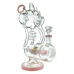 Lookah Glass - 11.5" Multi Spike Spiral Inline Perc Recycler Water Pipe - [WPC762]