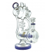 Lookah Glass - 11.5" Multi Spike Spiral Inline Perc Recycler Water Pipe - [WPC762]