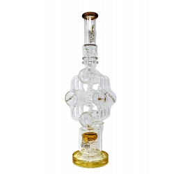 19.5" Lookah Spiral 4 Barrel With 5-Arm Tree Perc Water Pipe - [WPC766]