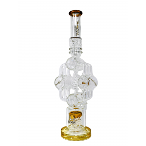 19.5" Lookah Spiral 4 Barrel With 5-Arm Tree Perc Water Pipe - [WPC766]