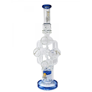 19.5" Lookah Spiral 4 Barrel With 5-Arm Tree Perc Water Pipe - [WPC766]