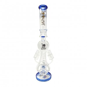 20" Lookah Spiral Barrel Double Chamber With Multi Honeycomb Perc Recycler Water Pipe - [WPC770]
