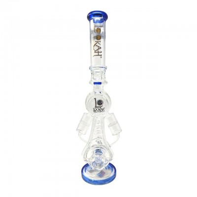 20" Lookah Spiral Barrel Double Chamber With Multi Honeycomb Perc Recycler Water Pipe - [WPC770]