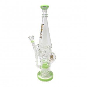 19" Lookah Hollow Barrel Beaker With 5-Arm Tree Perc Water Pipe - [WPC771]