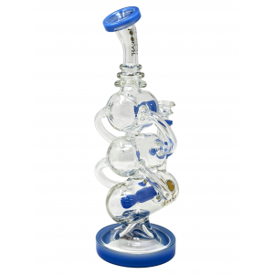 12" Lookah Tripple Chamber Recycler Water Pipe - [WPC792]