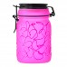 Frosted Airtight Stash Jar with Secure Clamp Lid - Glow in the Dark - Stylish Storage Solution