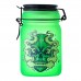 Frosted Airtight Stash Jar with Secure Clamp Lid - Design 4 - Stylish and Secure Storage Jar