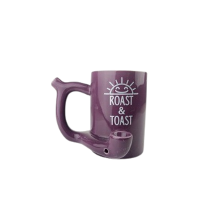 Roast & Toast Mug - Plum Color With Smiling Sun Design [82444] (MSRP $29.99)