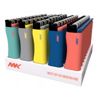 MK Lighter 9G Flint Tone Series - Assorted Colors - 50ct Display