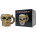 High Point Ceramic Beige Skull Mug Hand Pipe - [PM048]