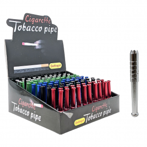 55MM Aluminum Tobacco Taster With Teeth (Display of 100) [S003-55] 