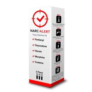 Narc Alert FEN/OXY/HER/MOR/COD Drug Test Kit - 3pk [NARC-01]