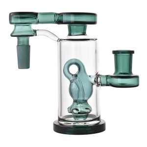 14mm Showerhead Teardrop Perc Ash Catcher om 90 Angle - [ACH-026]