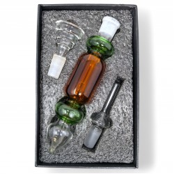 2-In-1 Nectar Collector Set with Dry Herb Bowl & Quartz Tip - [GW9753]