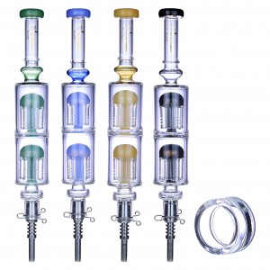 Clover Glass - Pump Up Flavor with Dual Tree Perc Nectar Collector