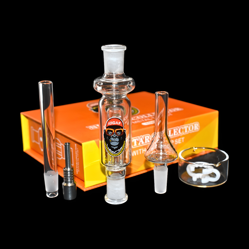 IDGAF 10mm Nectar Collector with Metal Tip Set