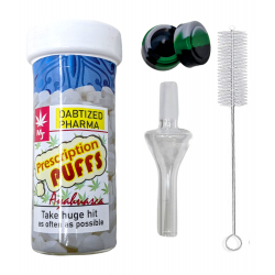 Prescription Puffs Pill Bottle Glass Nectar Collector
