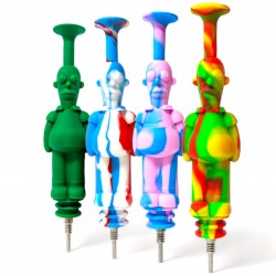 6" D'oh Day Delight Silicone Character Nectar Collector - Assorted [TX603]