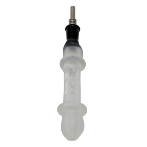 10mm Assorted Frosted Art and Color Nectar Collector with Titanium Tip - [D1403]