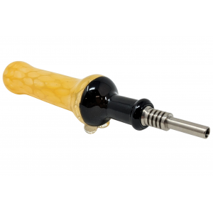 10mm Assorted Honeycomb Color Black Joint Nectar Collector with Titanium Tip - [D1426]