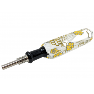 10mm Square Body Assorted Honeycomb Nectar Collector with Titanium Tip - [D1453]