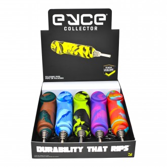 EYCE - Assorted Color Platinum Cured Silicone Collector - 5Ct Display