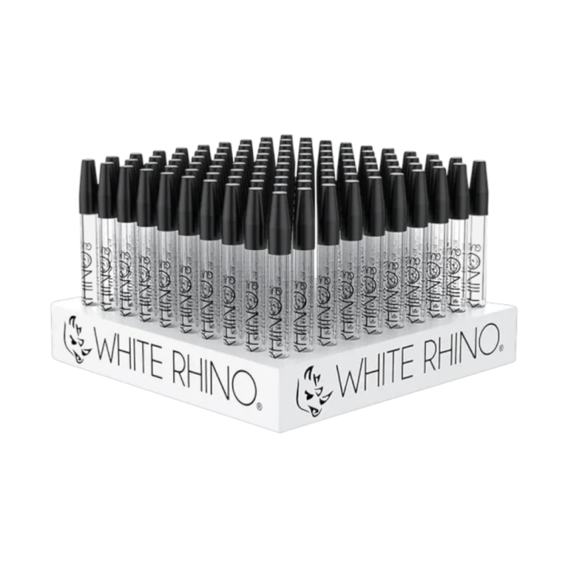 White Rhino 5" Pyrex V1 Glass Nectar Collector – 100ct Display