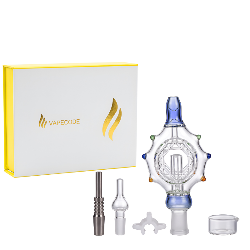 Vapecode 14mm Quartz & Titanium Tip Nectar Collector Set – Assorted Colors