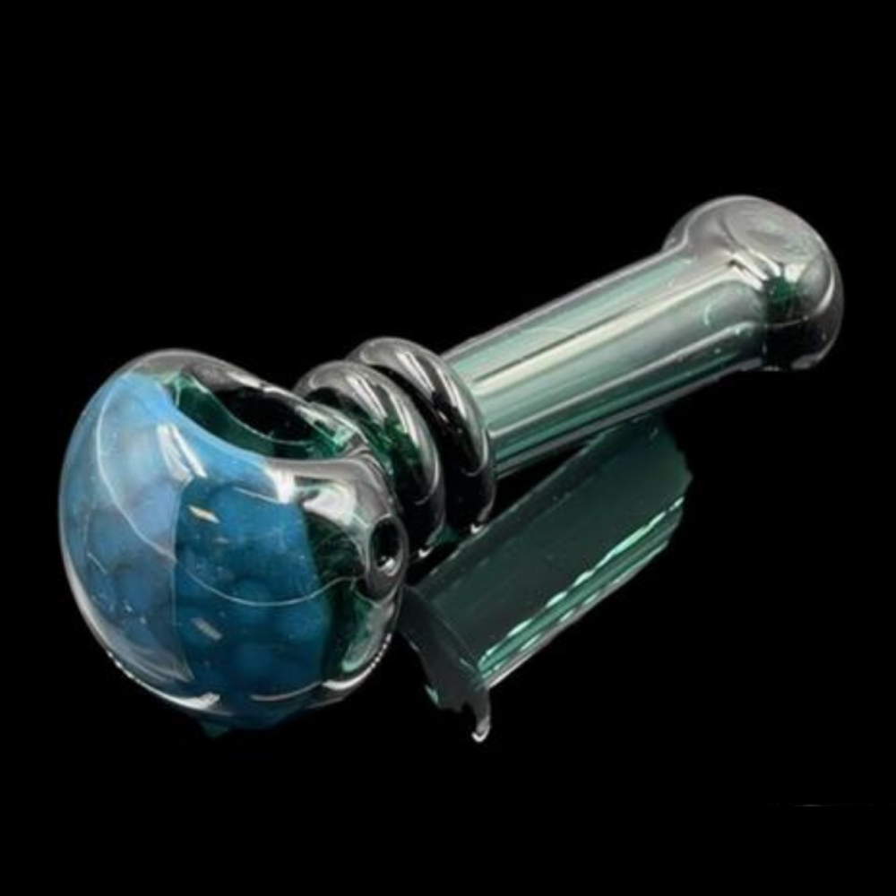 3.5" Frit Honeycomb Spoon Hand Pipe [SG1917]