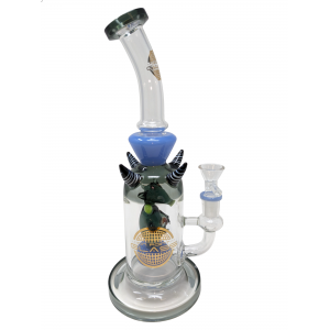 On Point Glass - 10.5" Showerhead Matrix Animal Perc Water Pipe - [ABC139]