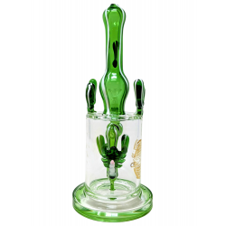 10" On Point Glass Scorpion Perc Cactus Top Water Pipe - [ABC16]